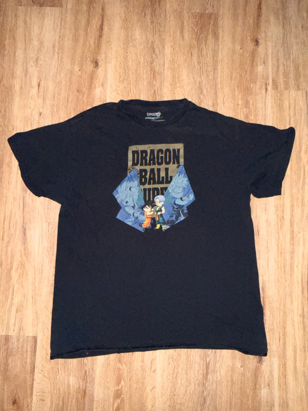 Men's Black Dragon Ball Z Graphic Tee - Crew Neck Anime Shirt